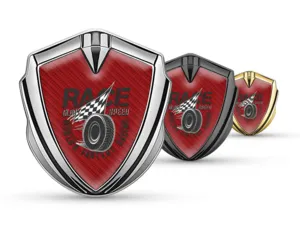 Silicone Emblem Badge Universal Shiny Finish